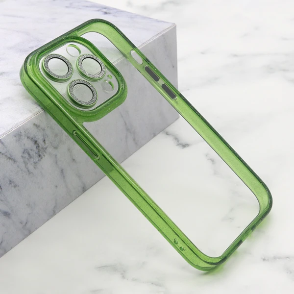 Futrola diamond lens za iphone 14 pro (6.1) zelena
