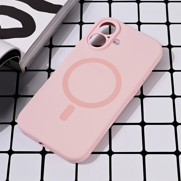 Torbica Magsafe Pure color za iPhone 16 6.1 roze