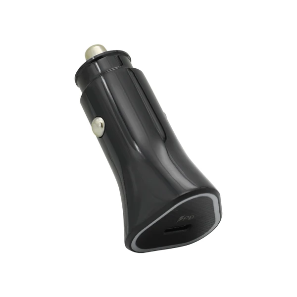 Auto punjac 25w type-c ulaz sa type-c na type-c kablom crni