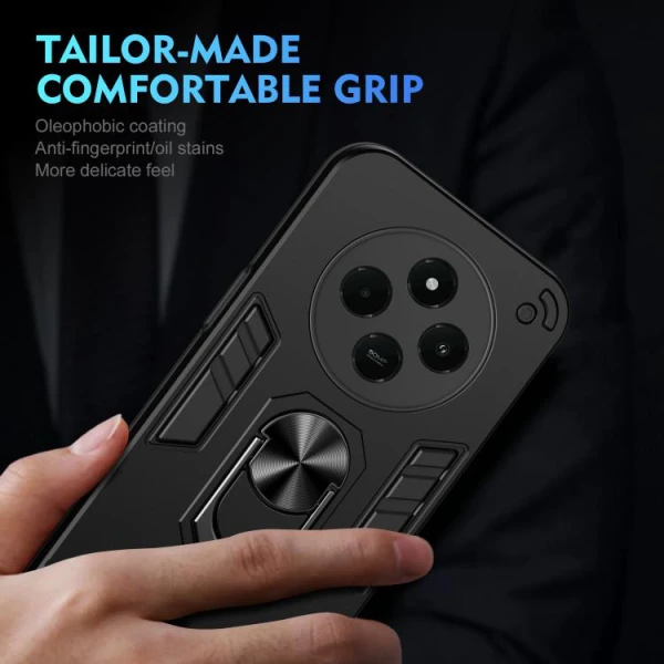 Torbica Hard Ring za Xiaomi Redmi 14C/Redmi A4 tamno siva
