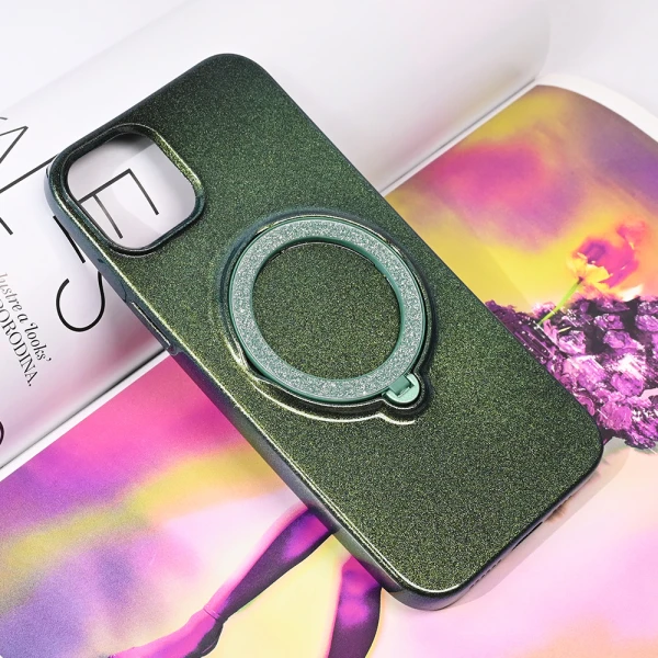 Torbica Magsafe Ring za iPhone 15 Plus 6.7 zelena