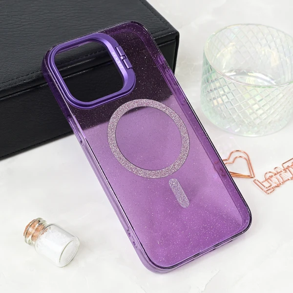Torbica Magsafe Sparkle za iPhone 15 Pro Max 6.7 ljubicasta
