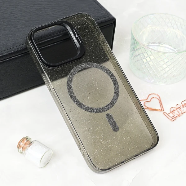 Torbica Magsafe Sparkle za iPhone 15 Pro Max 6.7 crna