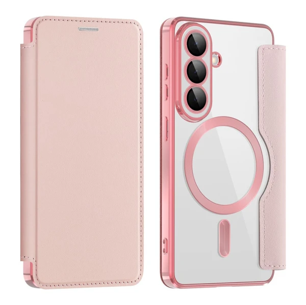 Torbica Magsafe Lux Bi Fold za Samsung A576B Galaxy A57 roze