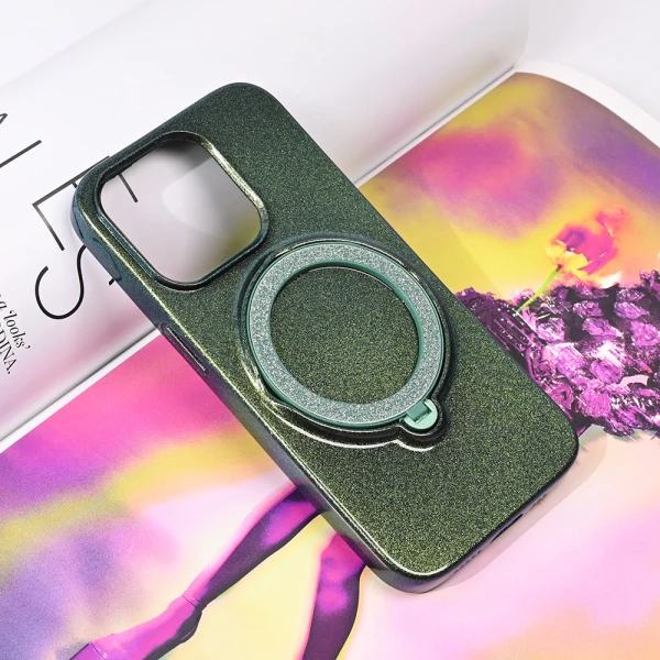Torbica Magsafe Ring za iPhone 15 Pro 6.1 zelena