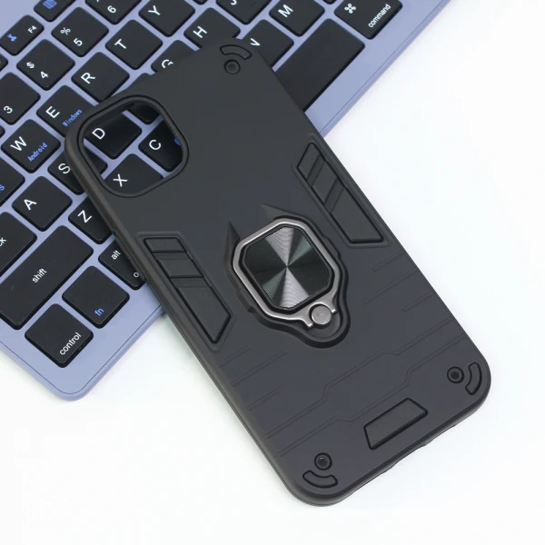 Torbica Cube Ring za iPhone 14 Plus 6.7 crna