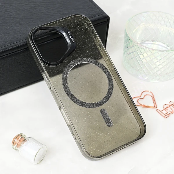 Torbica Magsafe Sparkle za iPhone 16 6.1 crna