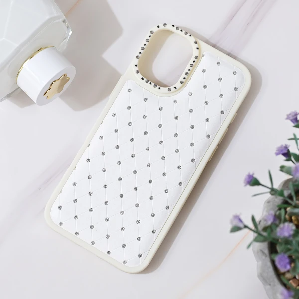 Torbica Bling za iPhone 16 Plus 6.7 bela