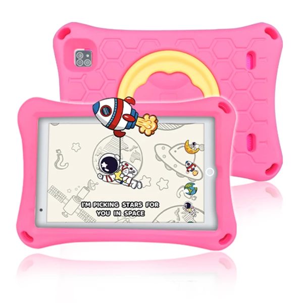 Wintouch tablet za decu k81 pro 8 inca beli / futrola pink