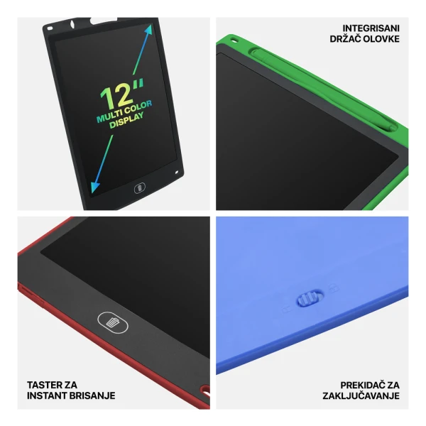 Tablet za pisanje 12 inca tip 2 crni