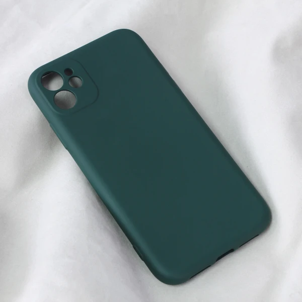 Torbica Teracell Soft Velvet za iPhone 11 6.1 tamno zelena