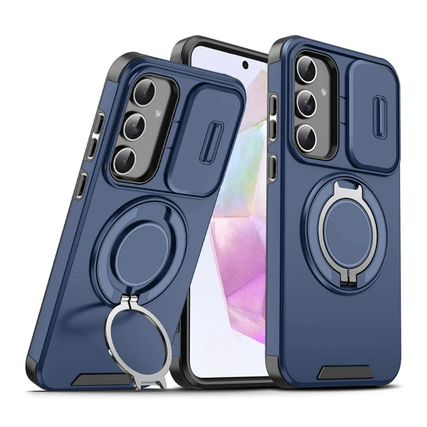 Torbica CamShield Ring stand za Samsung A376B Galaxy A37 5G plava