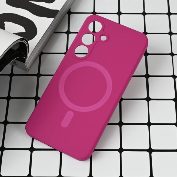 Torbica Magsafe Pure color za Samsung S931B Galaxy S25 tamno pink