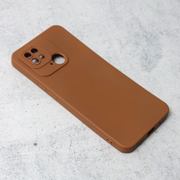 Torbica Silikon Pro Camera za Xiaomi Redmi 10C braon