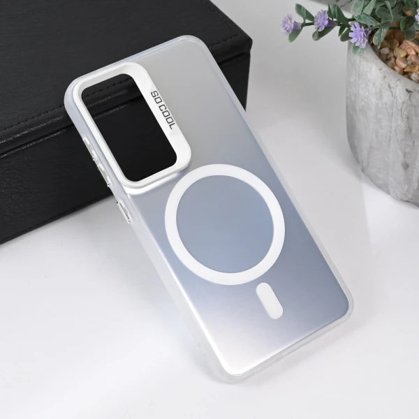 Torbica Magsafe Clear za Samsung S921B Galaxy S24 srebrna
