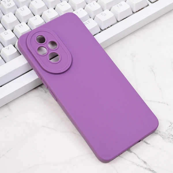 Torbica Silikon Pro Camera za Honor 200 ljubicasta