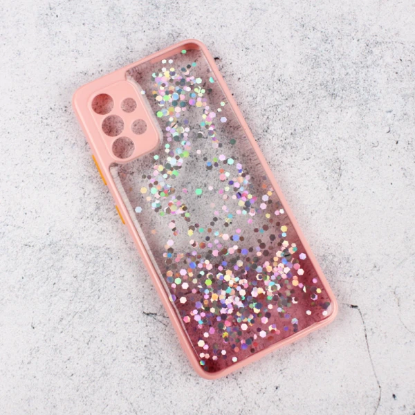 Torbica Frame Glitter za Samsung A325F Galaxy A32 4G (EU) roze