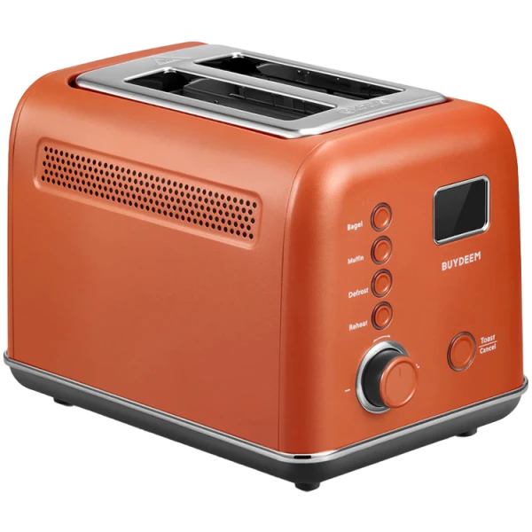 BUYDEEM 2 Slice Automatic Metal Toaster, model DT730E, color Koi Red, EU ( DT730E-KREU ) 
