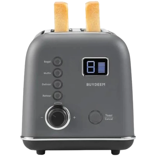BUYDEEM 2 Slice Automatic Metal Toaster, model DT730E, color Ink Grey, EU ( DT730E-IGEU ) 