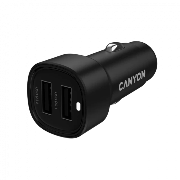 CANYON car charger OnDrive 24  24W 2xUSB-A Black ( CNE-CCABR2AA ) 