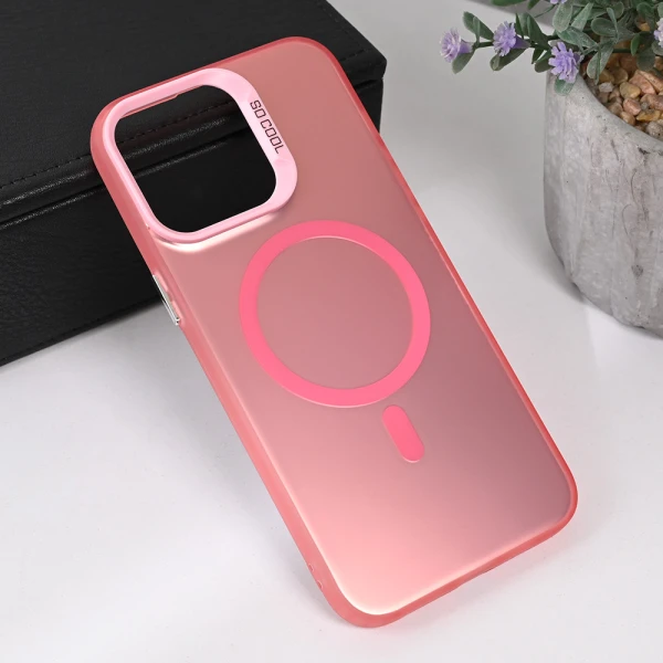 Torbica Magsafe Clear za iPhone 13 Pro Max 6.7 roze