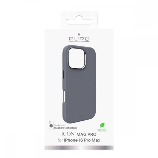 Torbica Puro ICON MAG PRO za iPhone 16 Pro Max 6.9 tamno siva