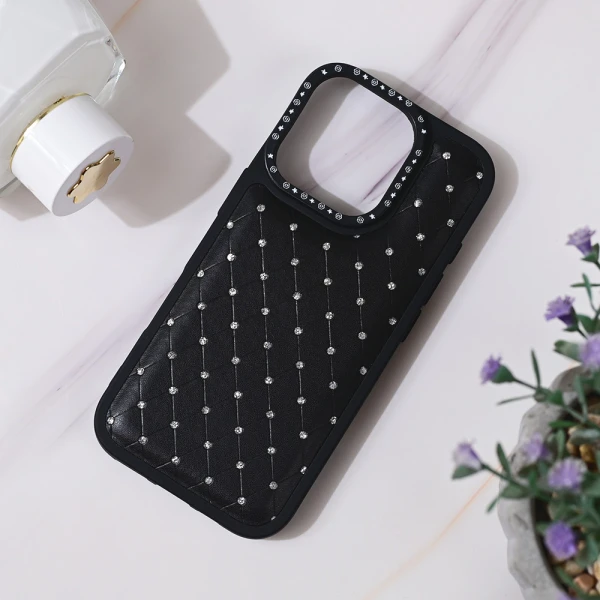 Torbica Bling za iPhone 16 Pro 6.3 crna