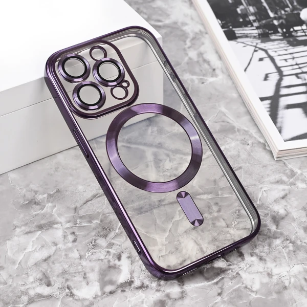 Torbica Magsafe Lux za iPhone 15 Pro 6.1 ljubicasta
