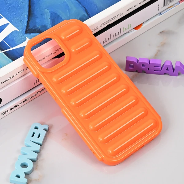 Torbica Color Rib za iPhone 15 6.1 narandzasta