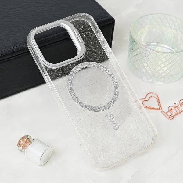 Torbica Magsafe Sparkle za iPhone 15 Pro Max 6.7 transaprent
