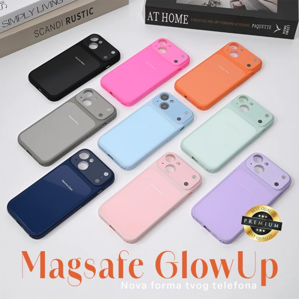 Torbica Magsafe GlowUp za iPhone 16 Pro Max 6.9 roze
