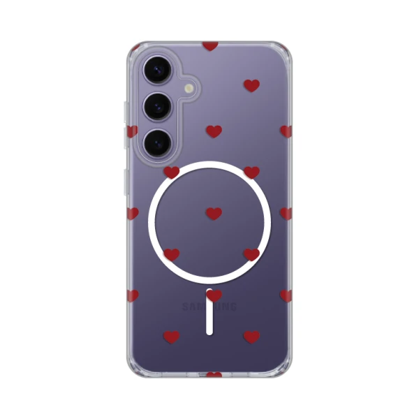 Torbica Print Magsafe za Samsung S921B Galaxy S24 Red Hearts