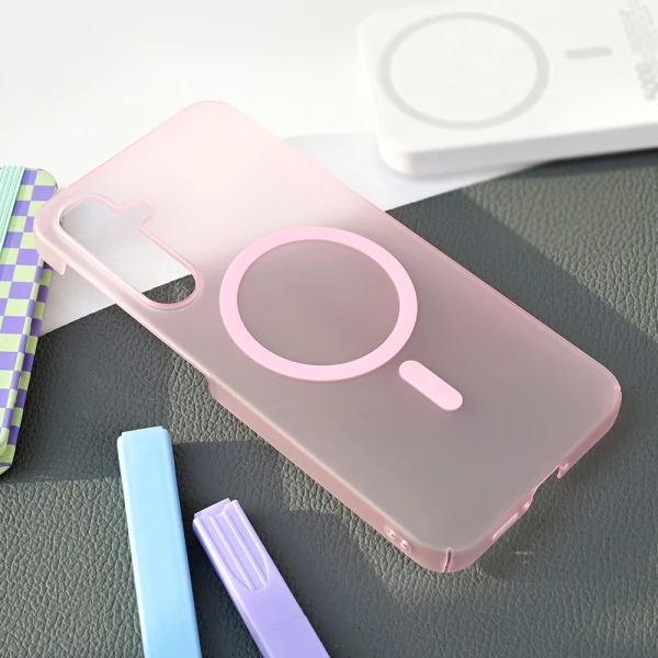 Torbica Magsafe Matte PC za Samsung A556B Galaxy A55 5G roze