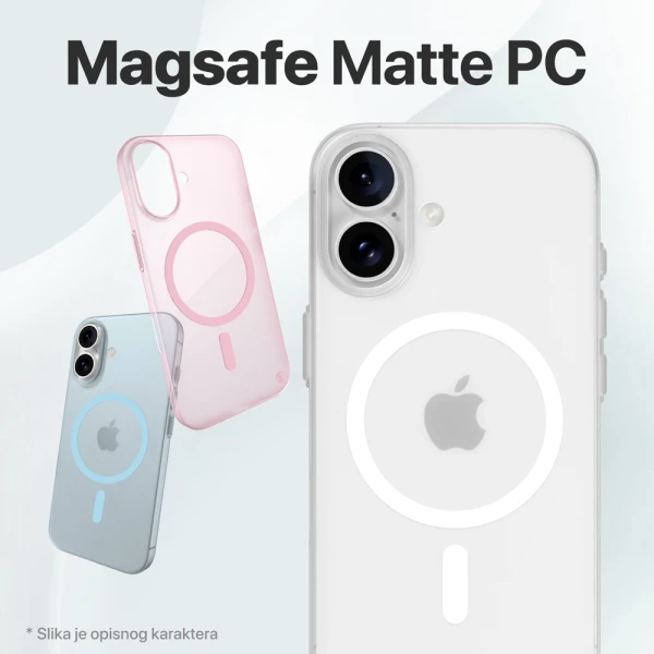 Torbica Magsafe Matte PC za Samsung A065F Galaxy A06 bela