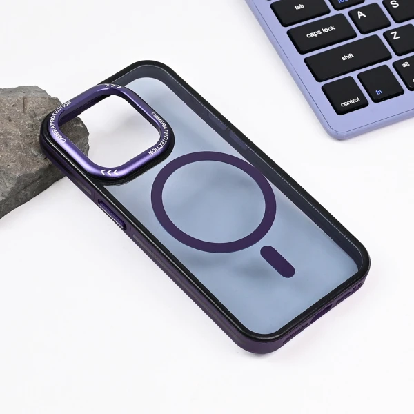 Torbica Magsafe Trendy za iPhone 15 Pro 6.1 ljubicasta