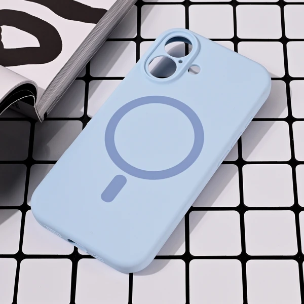 Torbica Magsafe Pure color za iPhone 16 6.1 svetlo plava