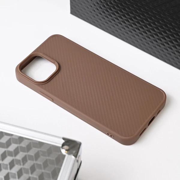 Torbica Magsafe Kevlar za iPhone 12 6.1 braon