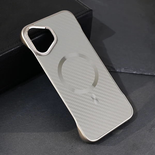 Torbica Magsafe Carbon za iPhone 16 Plus 6.7 siva