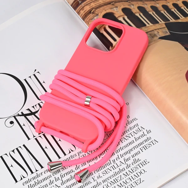 Torbica Crossbody za iPhone 16 Pro 6.3 pink