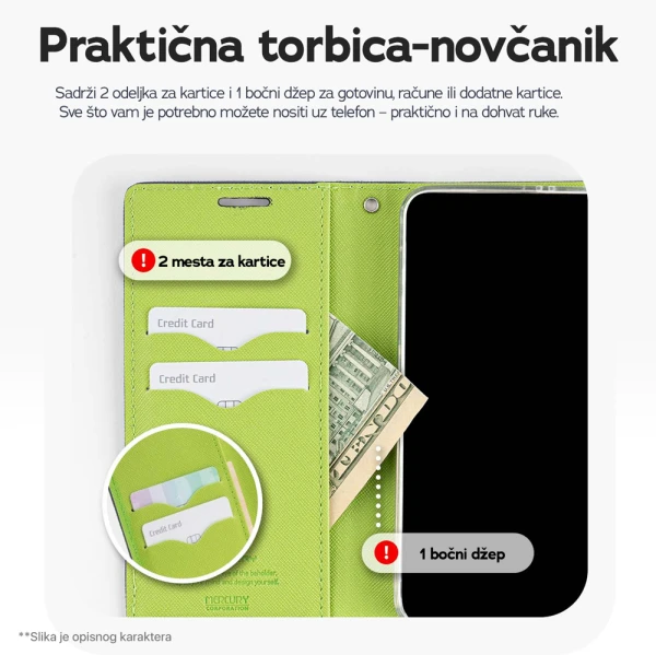 Torbica Mercury za Motorola Moto G06 ljubicasta