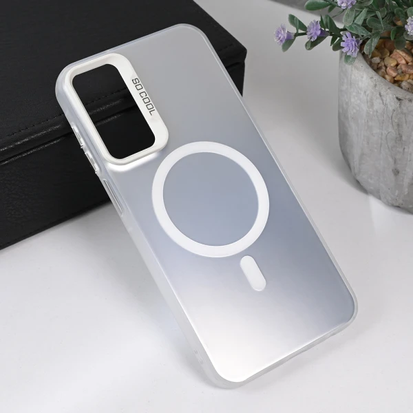 Torbica Magsafe Clear za Samsung A256B Galaxy A25 srebrna