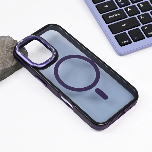 Torbica Magsafe Trendy za iPhone 16 6.1 ljubicasta