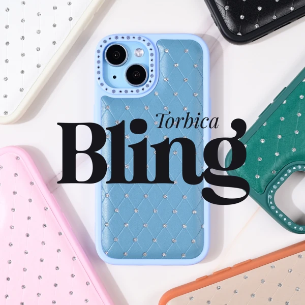 Torbica Bling za iPhone 13 Pro Max 6.7 plava