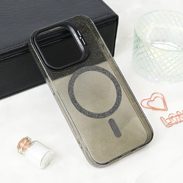 Torbica Magsafe Sparkle za iPhone 13 Pro 6.1 crna