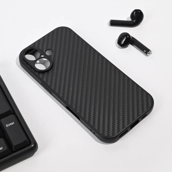 Torbica Carbon fiber za iPhone 17 6.3 crna