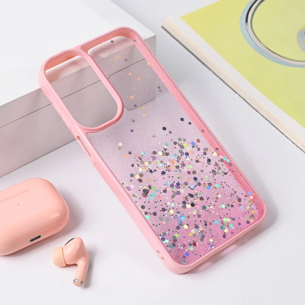 Torbica Frame Glitter za Samsung A165F Galaxy A16 roze