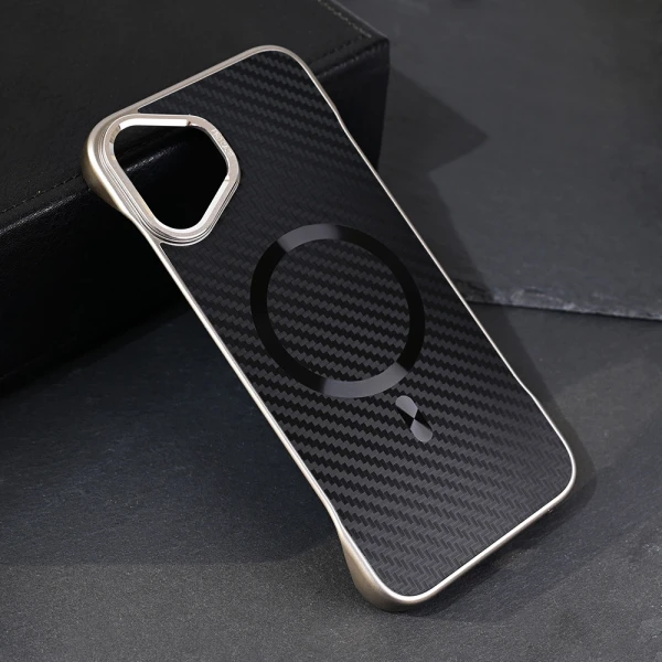 Torbica Magsafe Carbon za iPhone 16 Plus 6.7 crna