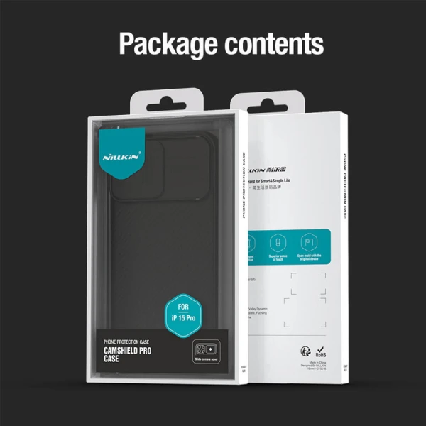 Torbica Nillkin CamShield Pro za iPhone 15 Pro 6.1 crna
