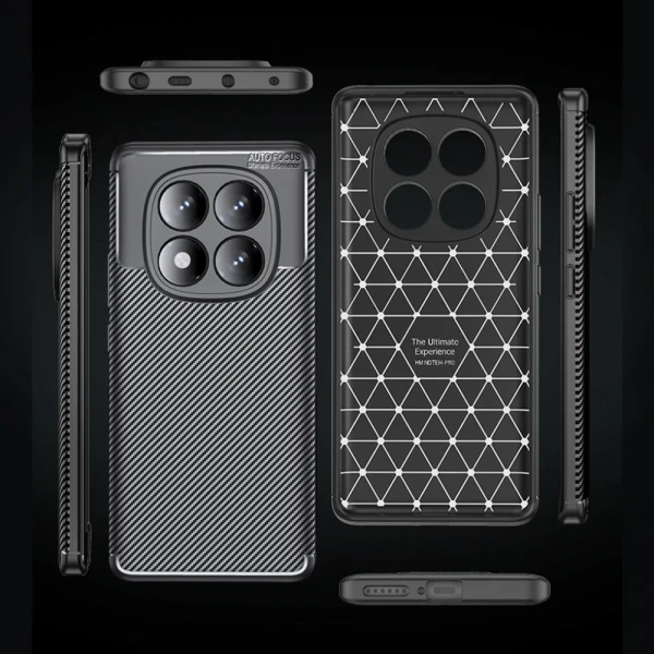 Torbica Defender Carbon za Xiaomi Redmi Note 14 Pro 4G (EU) crna