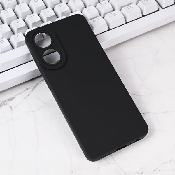 Torbica Silikon Pro Camera za Oppo A78 crna